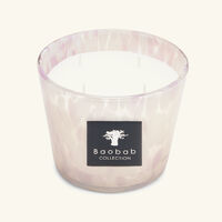 baobab collection pearls white candle max 10