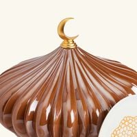 lladro majestic nights box with 4 plates brown