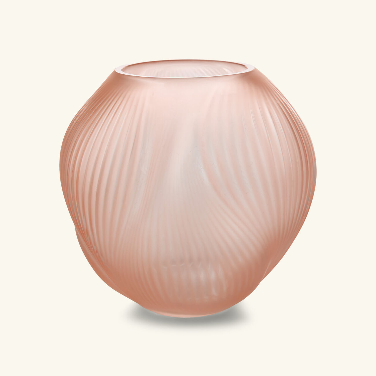 lalique alize vase small pink