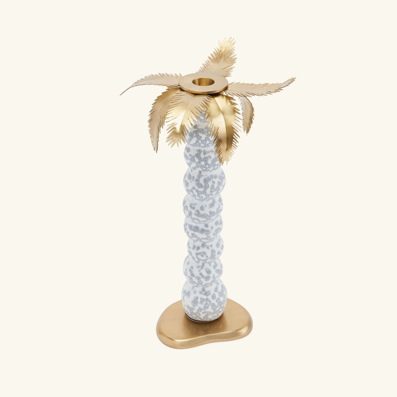 Haas Mojave Palm Candle Holder Grey l objet haas mojave palm candle holder grey