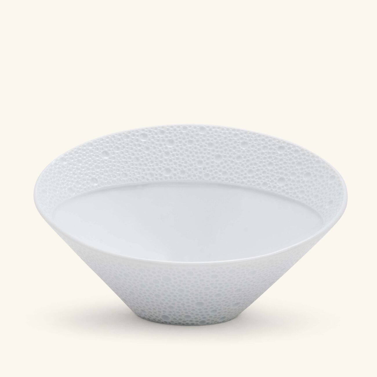 Ecume Salad Bowl White bernardaud ecume salad bowl white