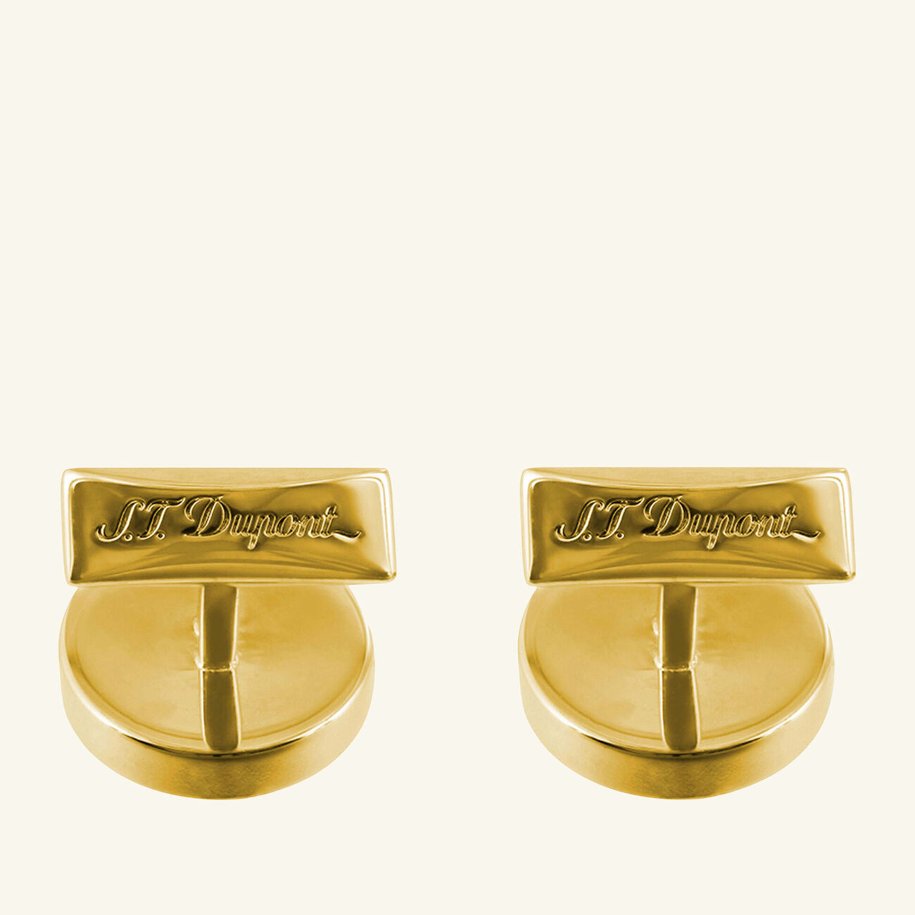 st dupont cufflinks gold