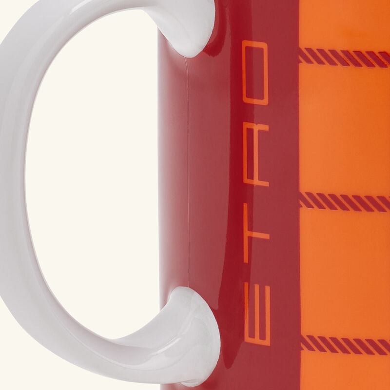 etro tartan mug red