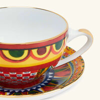 dolce gabbana casa carretto tea set pattern