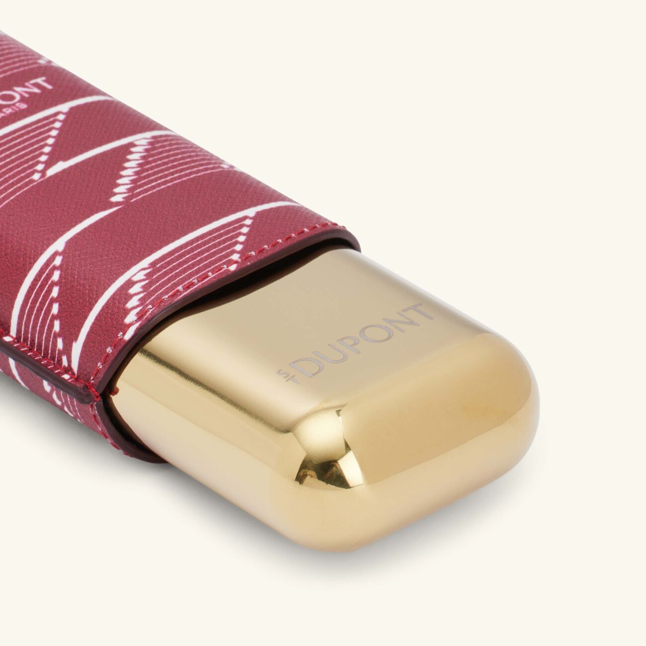 اس تي دوبون علبة السيجار مونوجرام 1872 2 باللون البرغندي