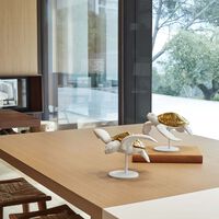 لادرو منحوتة على شكل سلحفاة بحرية 1 صغيرة بيضاء