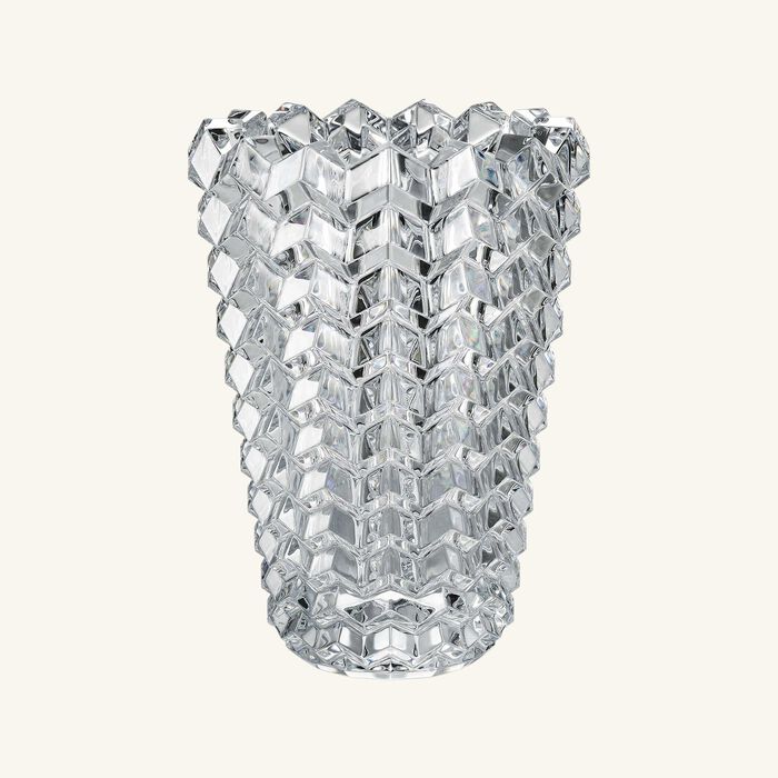 baccarat focus zigzag vase medium clear