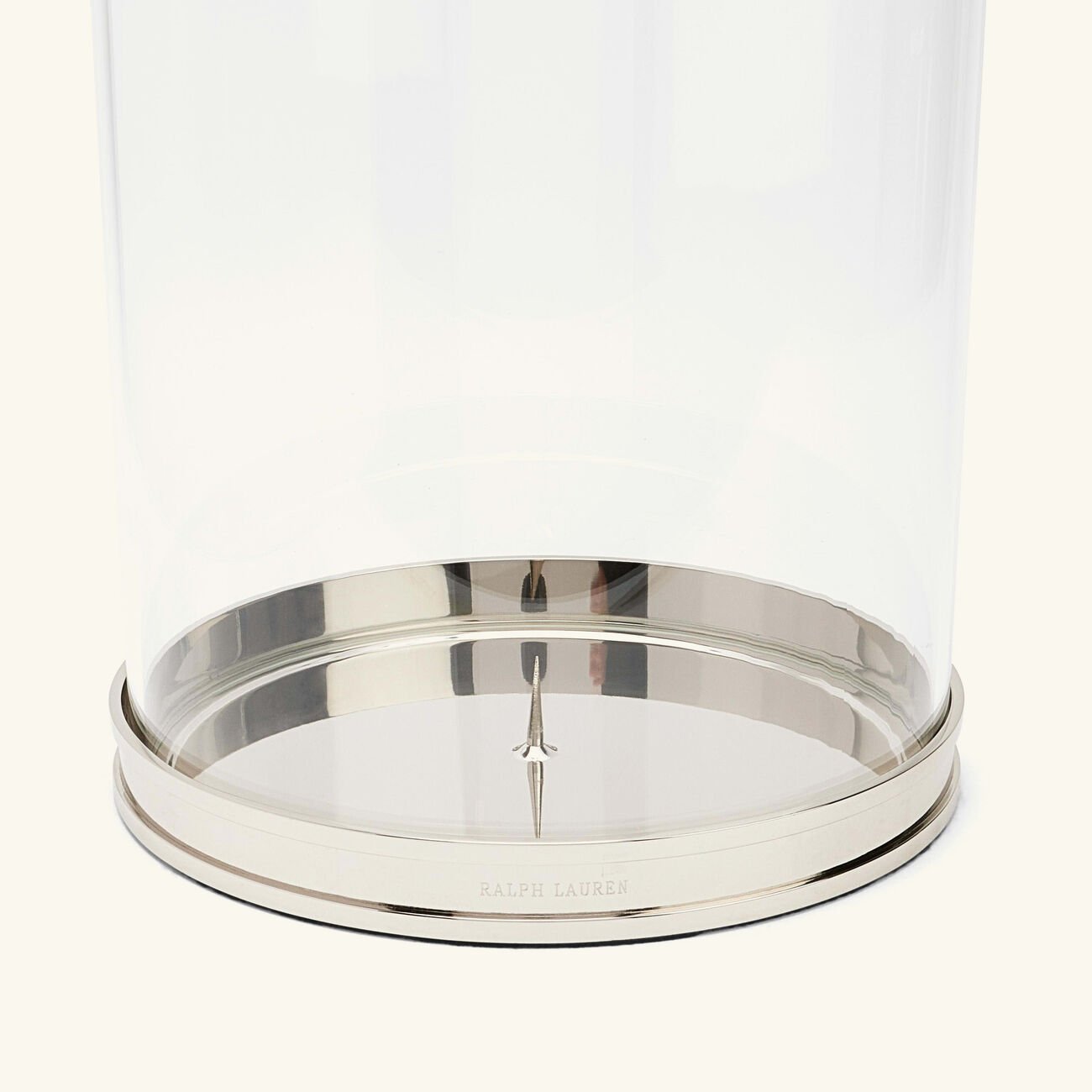 ralph lauren home modern hurricane candle holder large silver