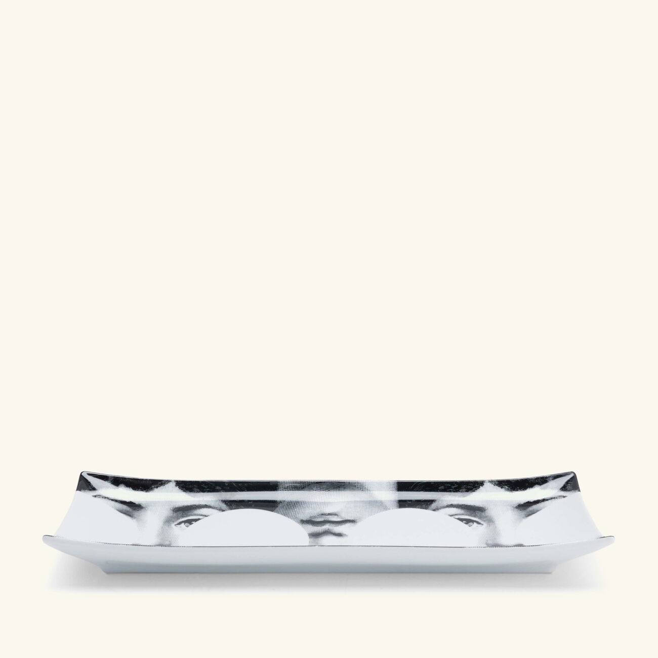fornasetti tema e variazioni no 149 tray rectangular small grey