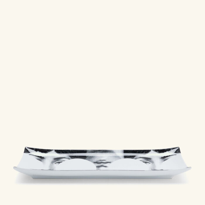 fornasetti tema e variazioni no 149 tray rectangular small grey