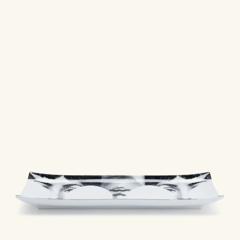 fornasetti tema e variazioni no 149 tray rectangular small grey