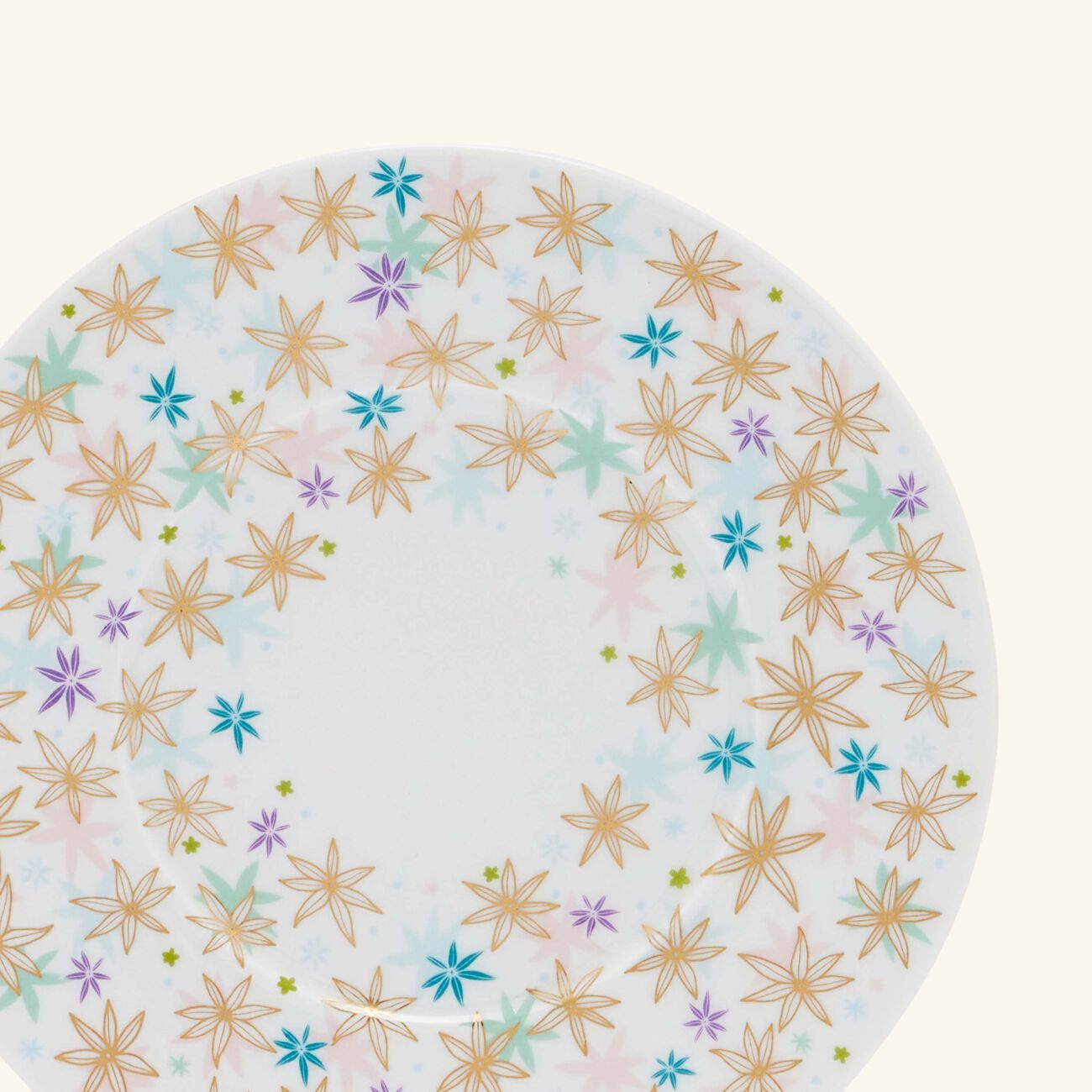 bernardaud feerie michael cailloux bread butter plate round pink 16cm
