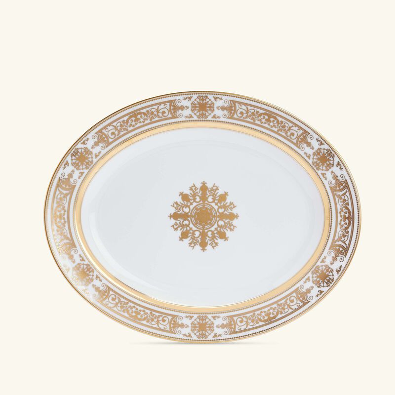 Aux Rois Serving Platter Oval Gold 33cm bernardaud aux rois serving platter oval gold 33cm