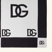 dolce gabbana casa dg logo blanket