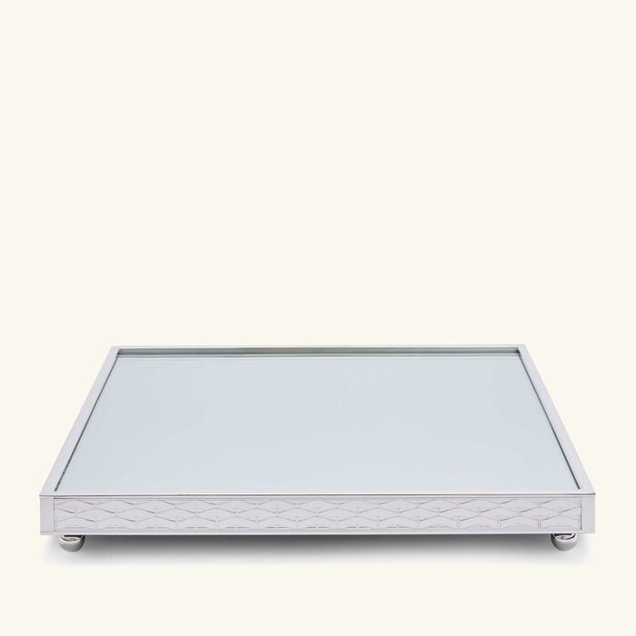 christofle s ve d argent serving tray square medium silver plated