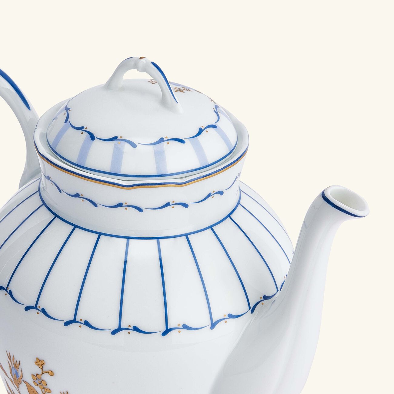 bernardaud brocante coffee pot blue