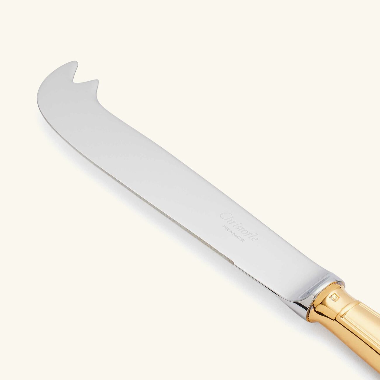 christofle albi cheese knife gold