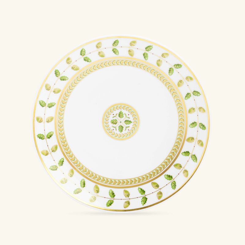 bernardaud constance bread butter plate round green 13cm