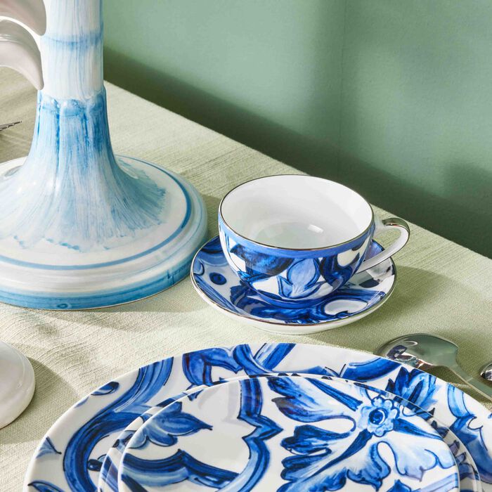 dolce gabbana casa blu mediterraneo tea set blue