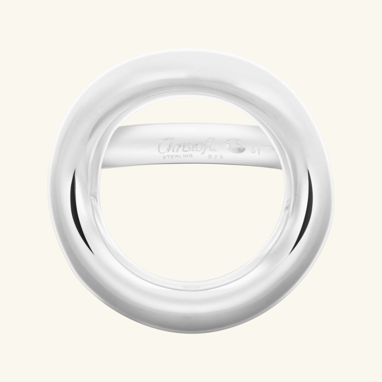 خاتم إيدول دو كريستوفل بريدج فضي   مقاس 51