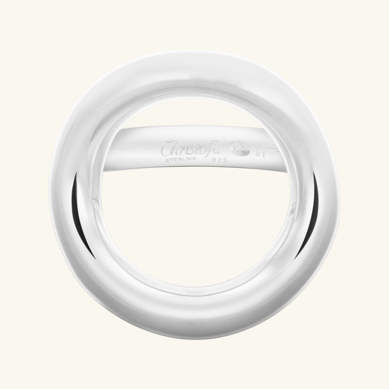 خاتم إيدول دو كريستوفل بريدج فضي   مقاس 51