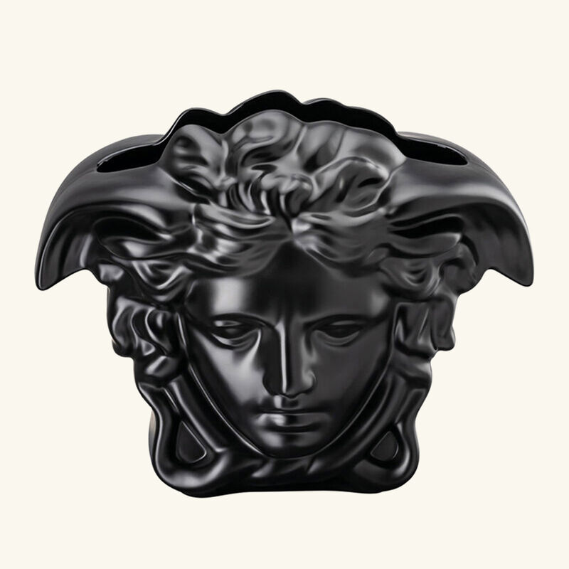 Medusa Grande Vase Medium Black versace medusa grande vase medium black