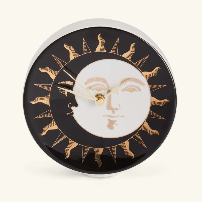 fornasetti giorno e notte desk clock black