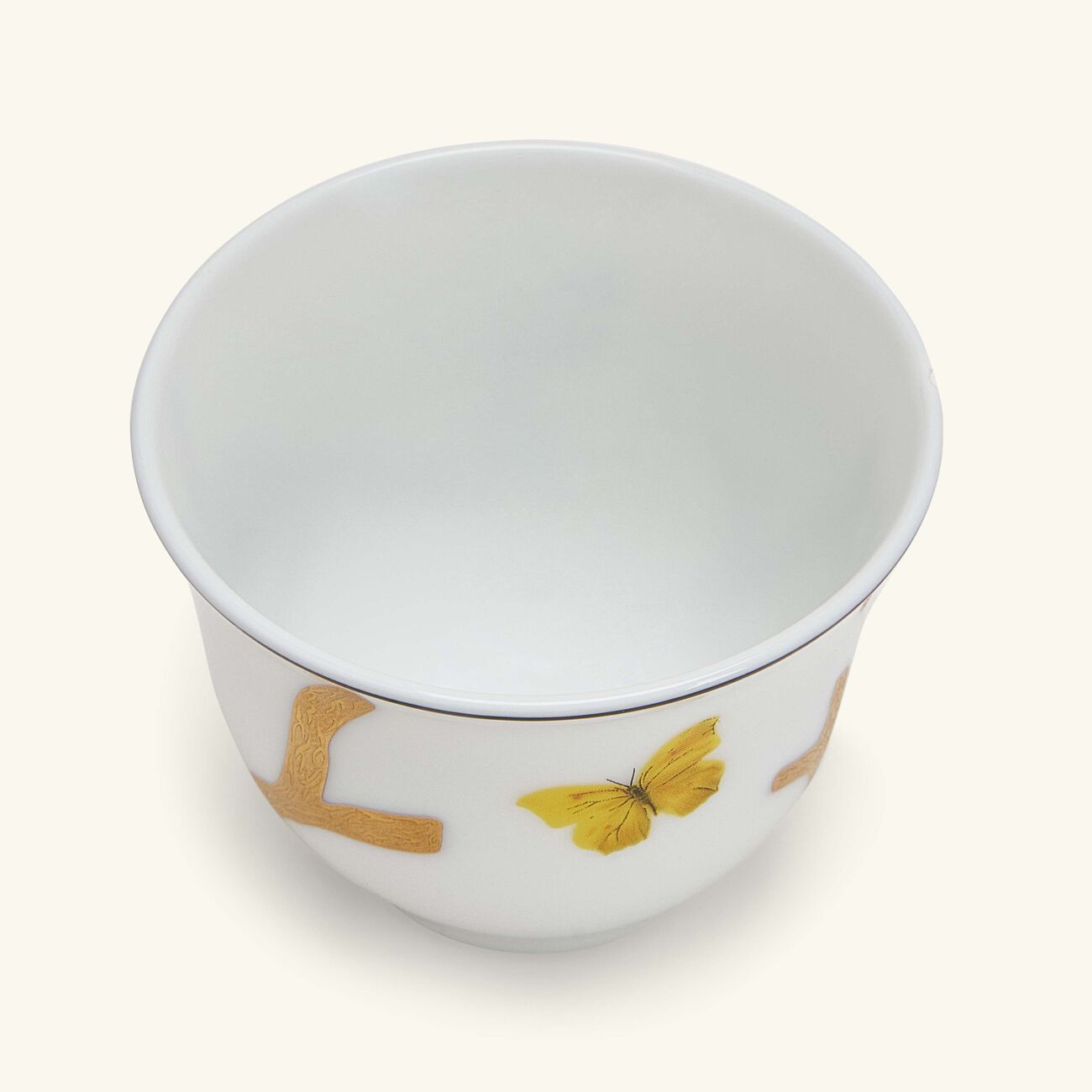 Aux Oiseaux Coffee Cup Gold bernardaud aux oiseaux coffee cup gold
