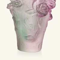 Green & Pink Mini-Vase Rose Passion daum green pink mini vase rose passion