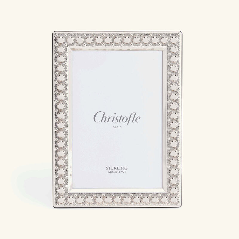 Perles Picture Frame Silver 10x15cm christofle perles picture frame silver 10x15cm