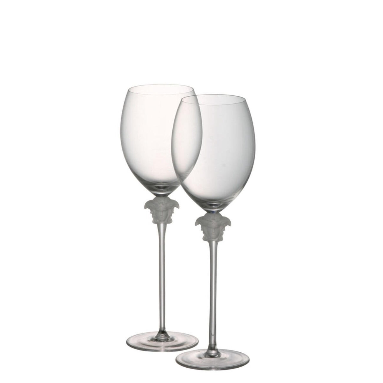 Medusa Lumiere Wine Glass Clear Set Of 2 versace medusa lumiere wine glass clear set of 2