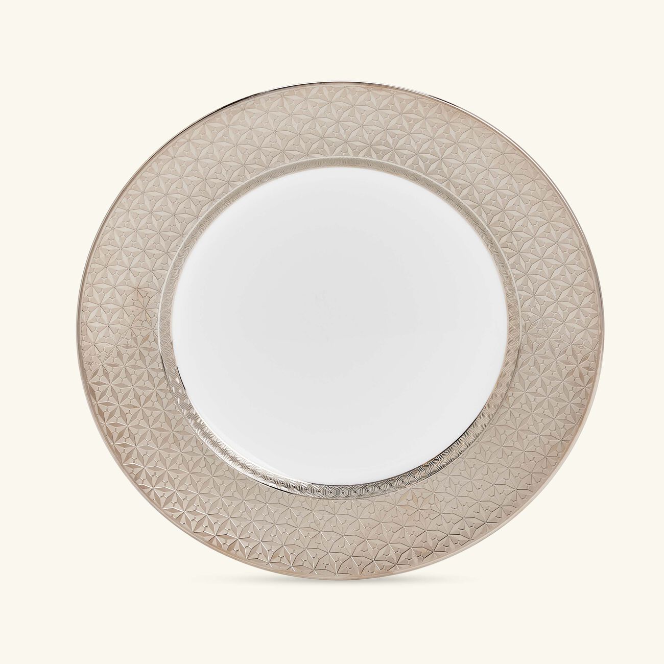 bernardaud divine dinner plate round silver 26cm