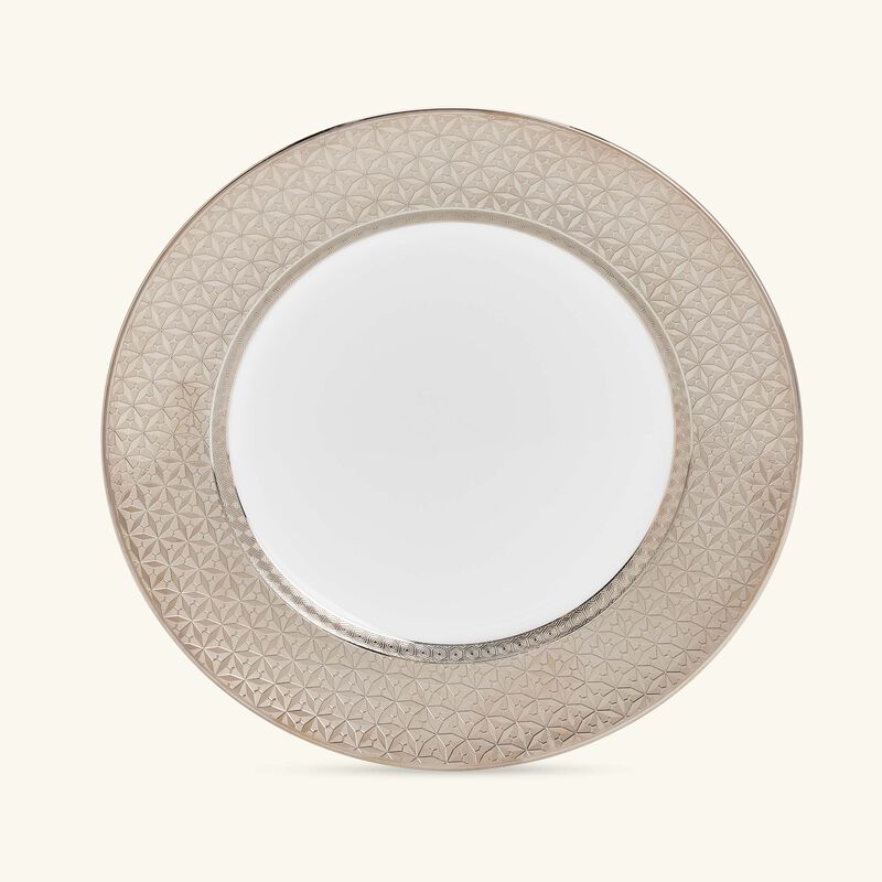 bernardaud divine dinner plate round silver 26cm