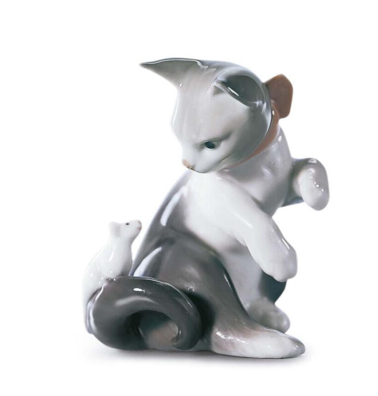 Cat And Mouse Figurine, large