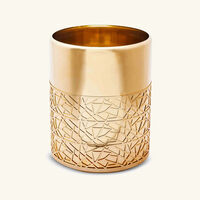 villari hiroito waste basket with lid gold