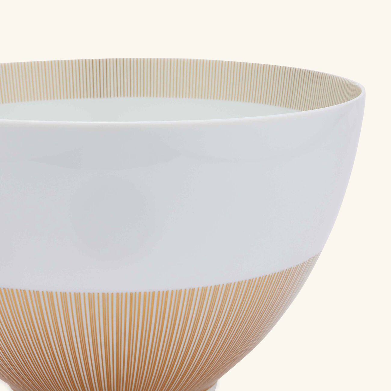 bernardaud sol fruit bowl gold 27cm