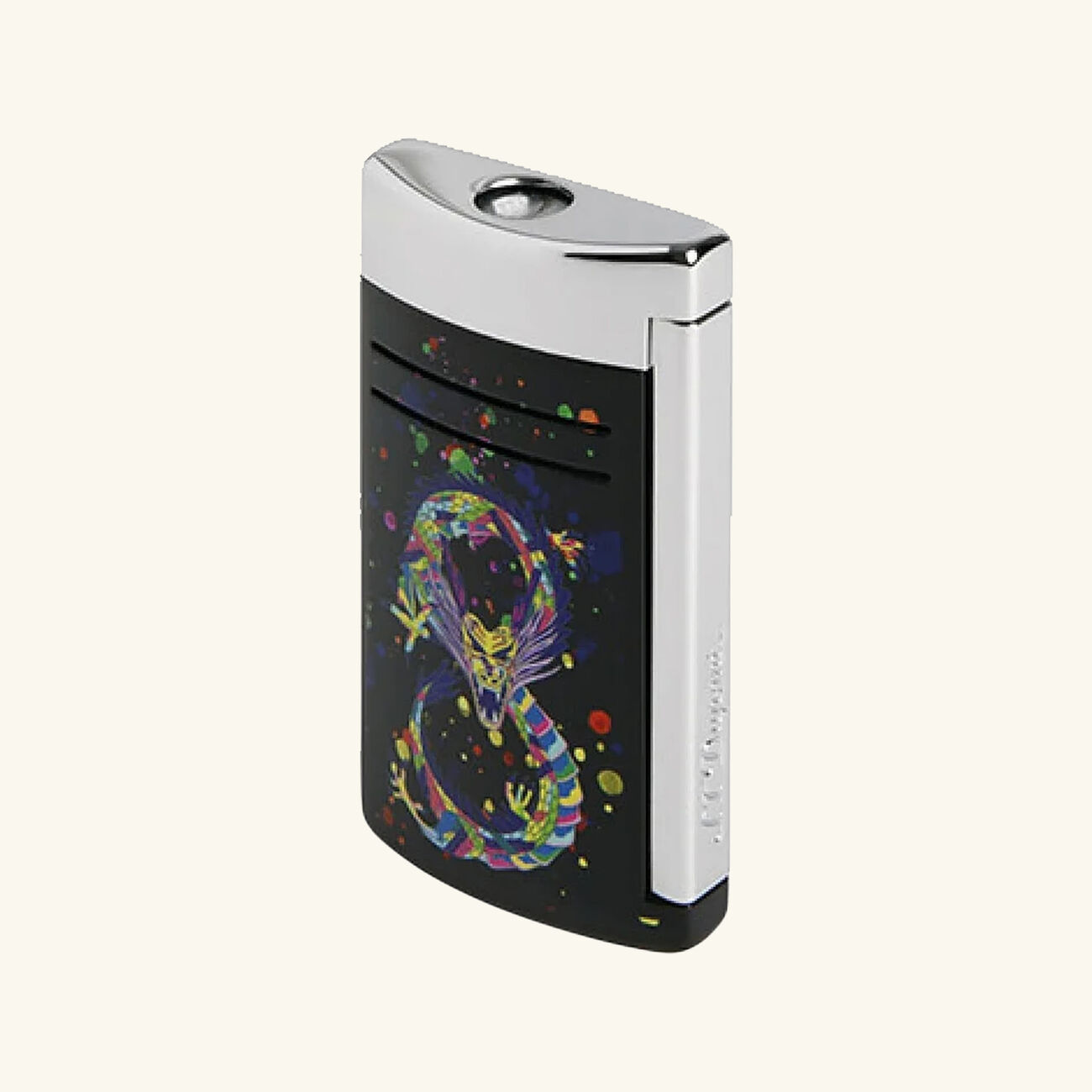 st dupont maxijet dragon lighter black