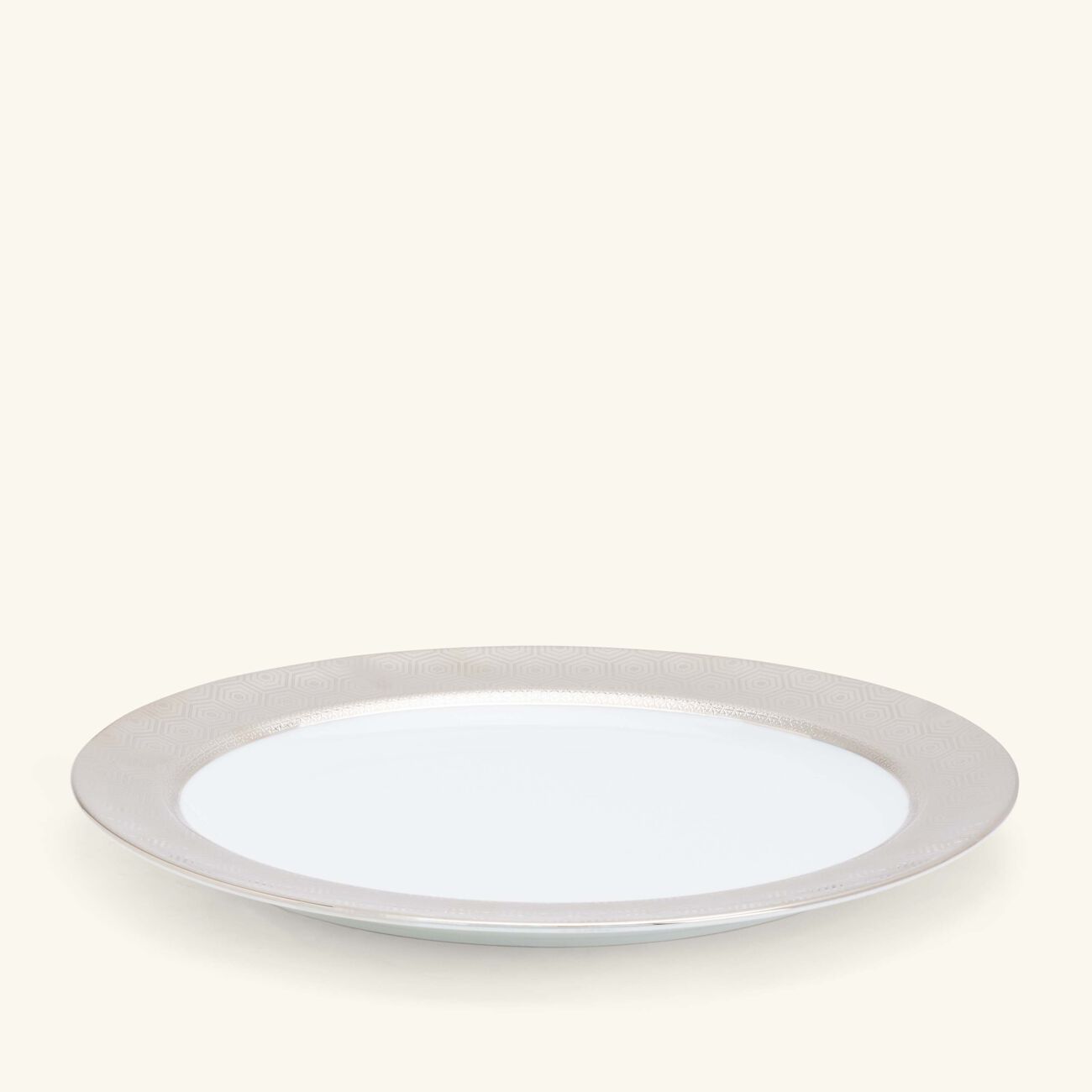 bernardaud divine serving platter oval silver 33cm