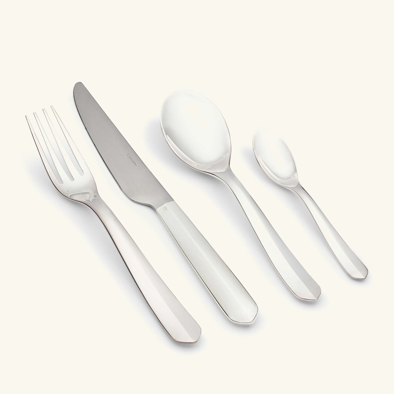 christofle infini flatware set 48 pieces silver plated