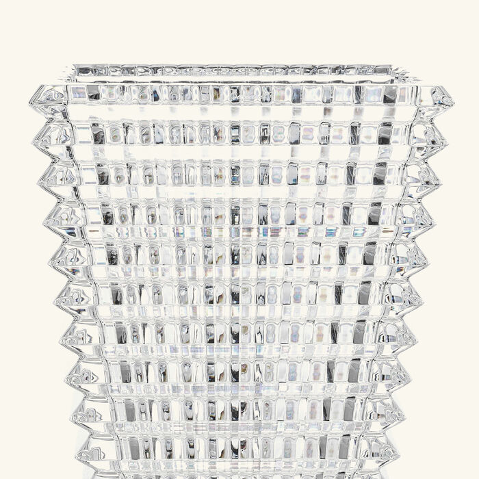 baccarat eye vase rectangular medium clear