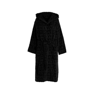 Versace Allover Bath Robe - Black, medium
