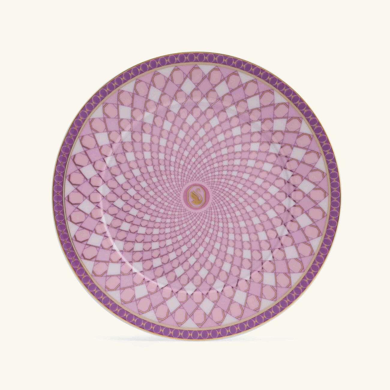rosenthal signum rose plate round pink 18cm