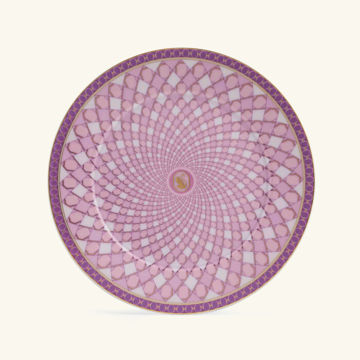 rosenthal signum rose plate round pink 18cm