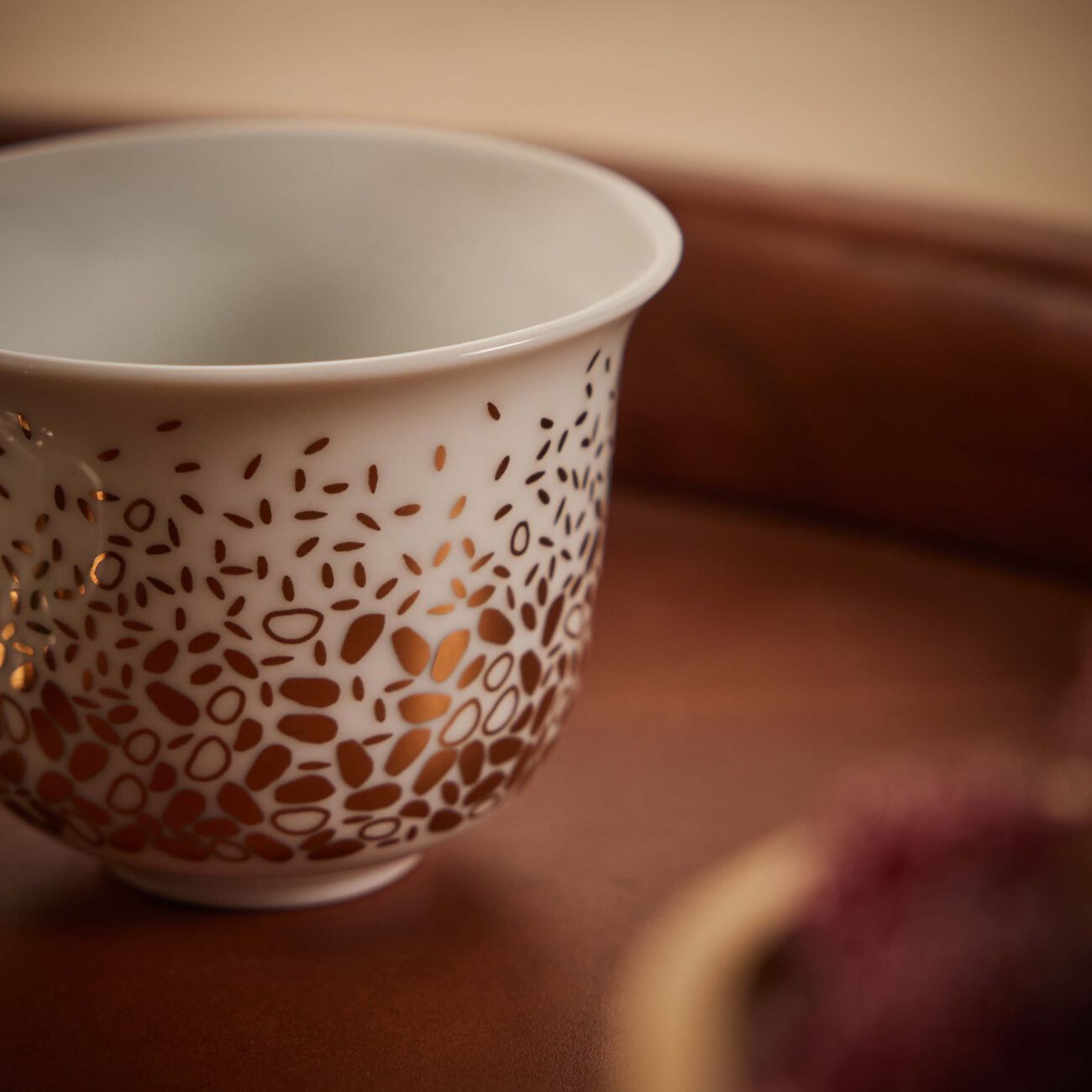 Tamrah by Razan Alazzouni Dates Spread Top Arabic Coffee Cup Gold Set of 2 silsal tamrah by razan alazzouni dates spread top arabic coffee cup gold set of 2