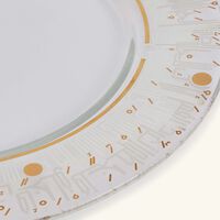 دملاج طبق الضيافة حياة شفاف بتصميم دائري 32 سم