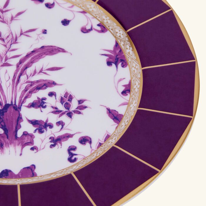 bernardaud prunus bread butter plate round purple 16cm