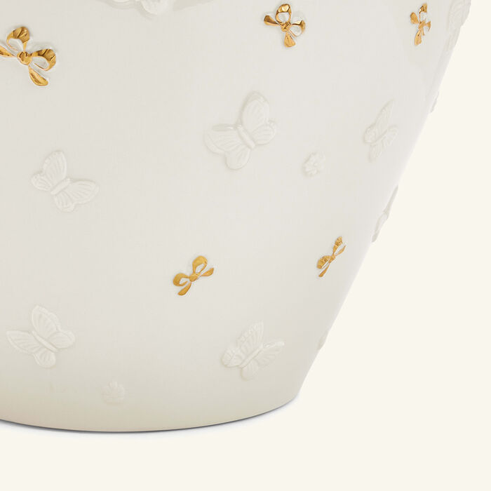 villari butterfly vase large white