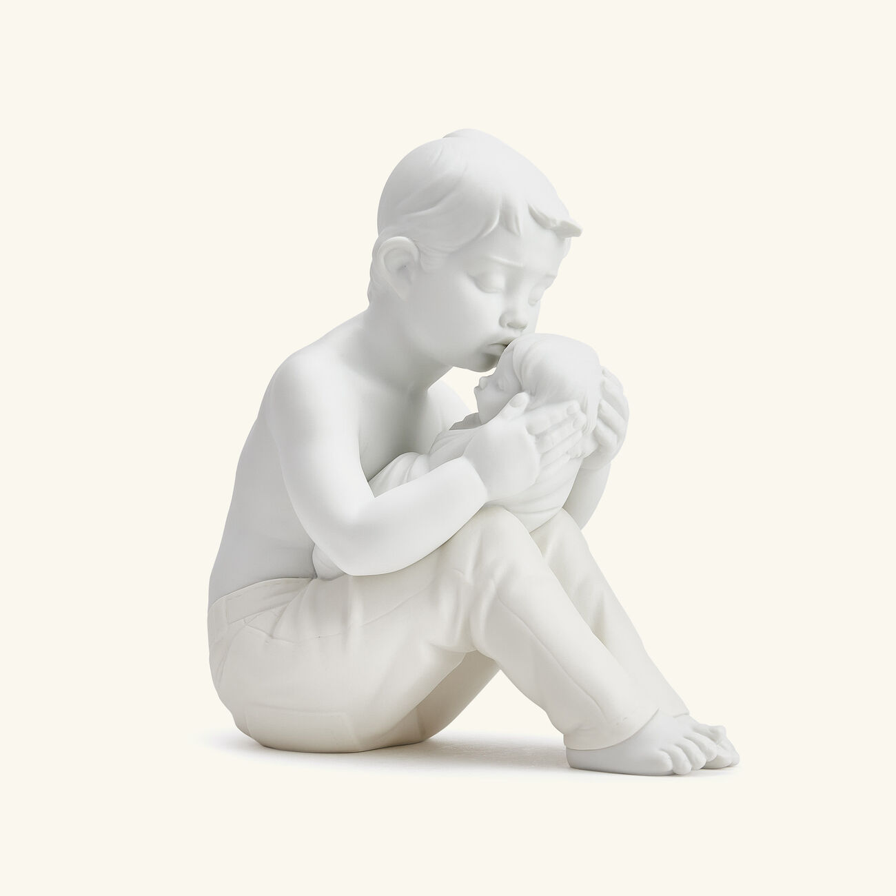 lladro welcome home children sculpture small white
