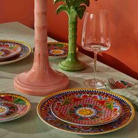 dolce gabbana casa carretto sun dessert plate round 19cm set of 2