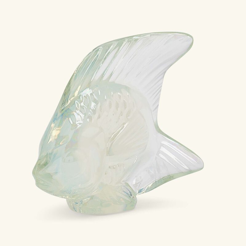 lalique fish figurine mini opal
